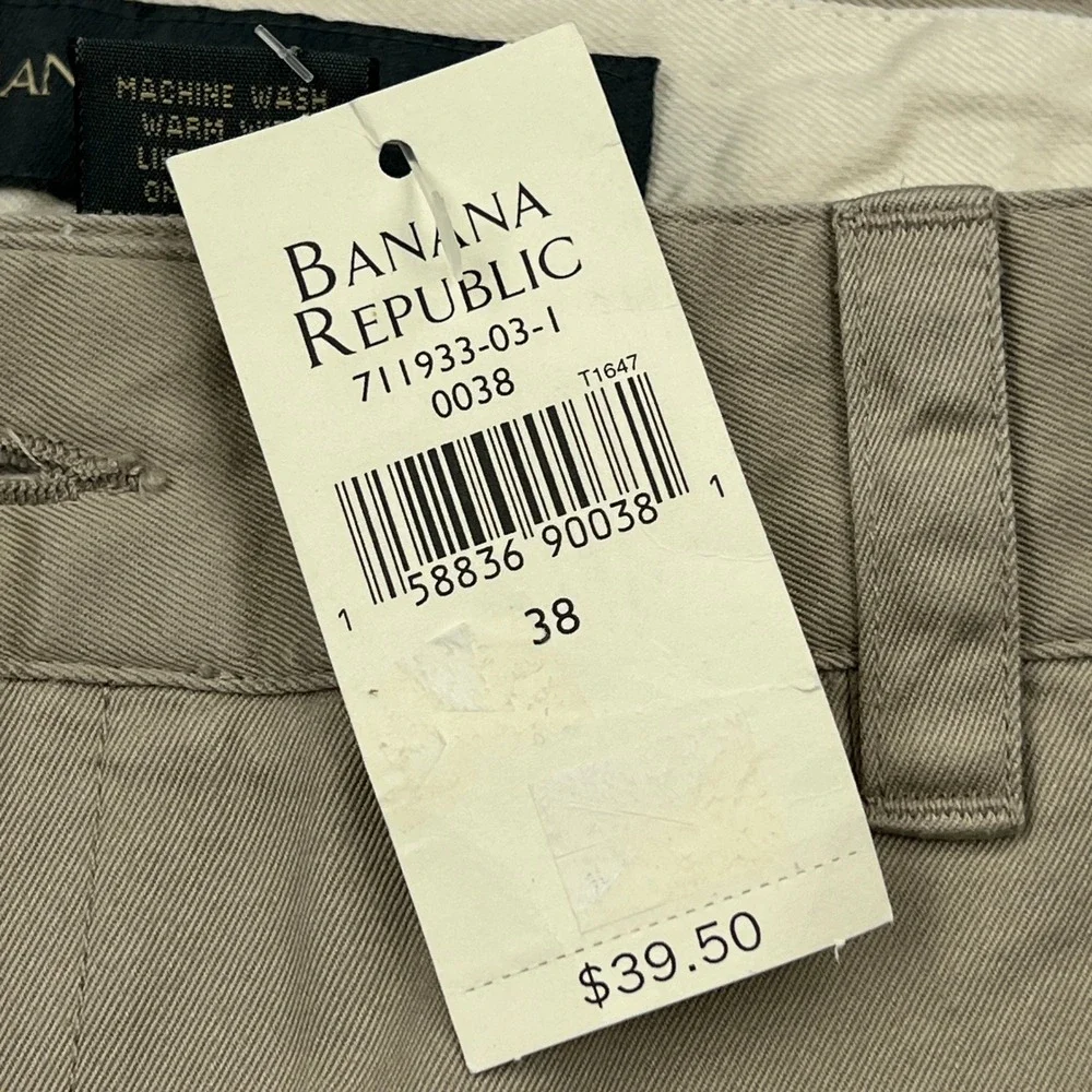 NEW Banana Republic Chino Shorts Men's 38 Khaki Twill 9